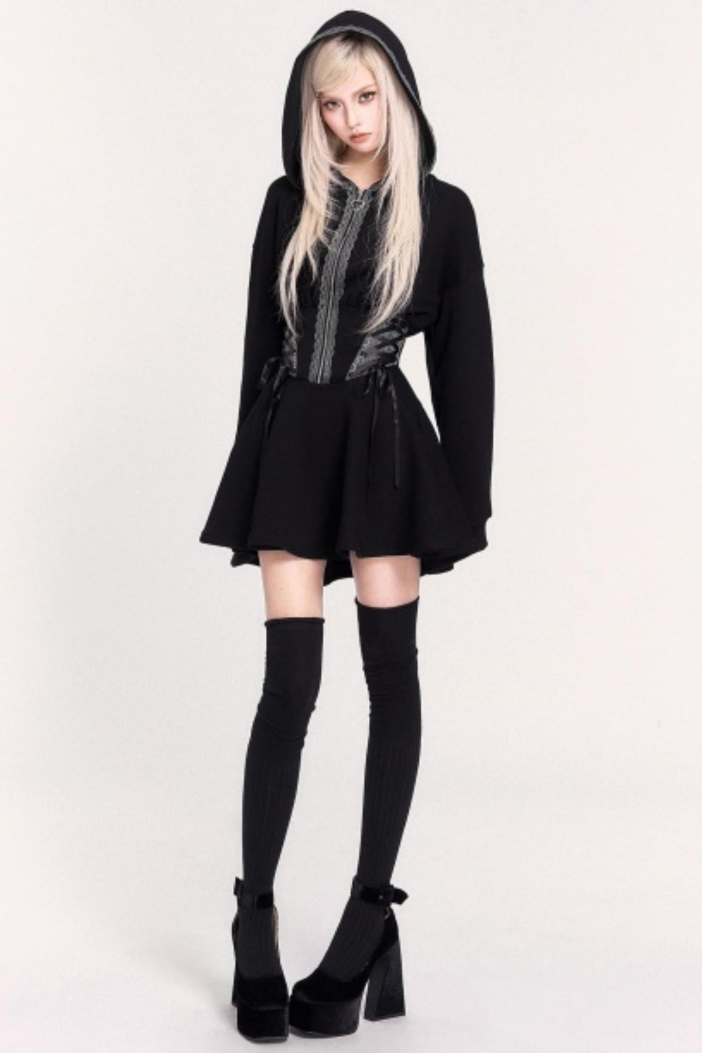 Moonlit Witch Hooded Dress