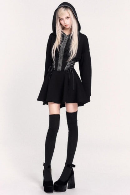 Moonlit Witch Hooded Dress