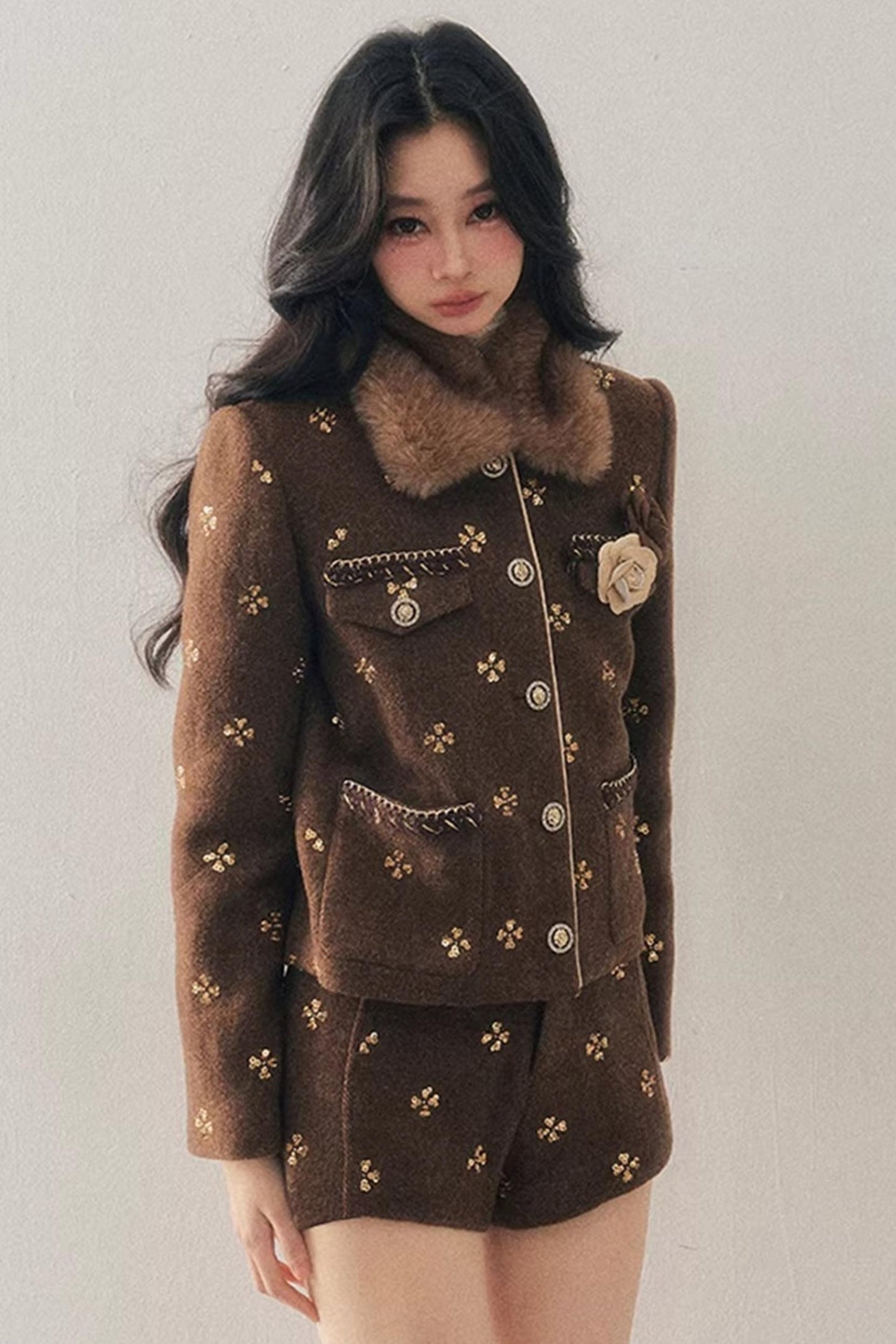 Little Fragrance Wool Jacket Set-Up