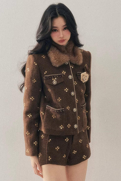 Little Fragrance Wool Jacket Set-Up