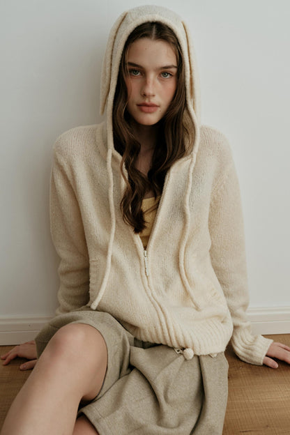 Yarn-Dyed Wool Bermuda Skirt