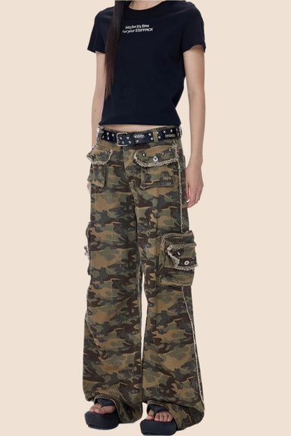 High Street Camouflage Cargo Pants