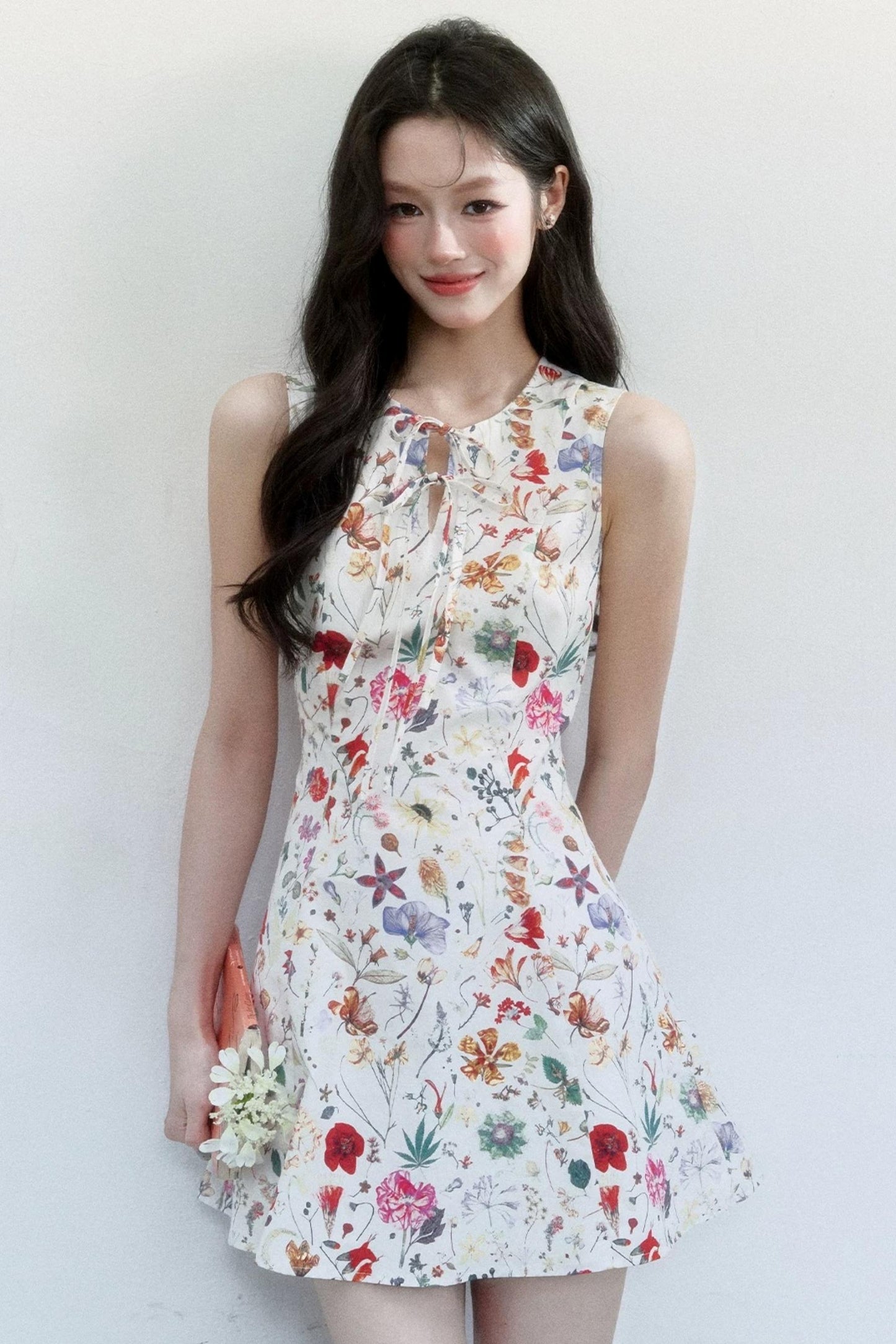Pastoral Floral Cotton Dress
