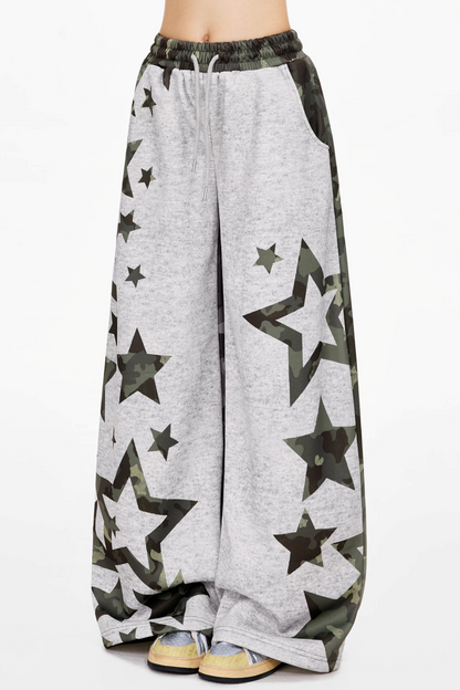 Retro Camouflage Fleece Sweatpants