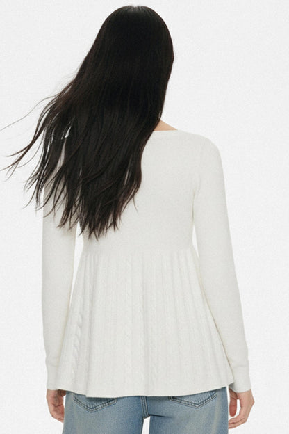 Retro American Cable Knit Sweater