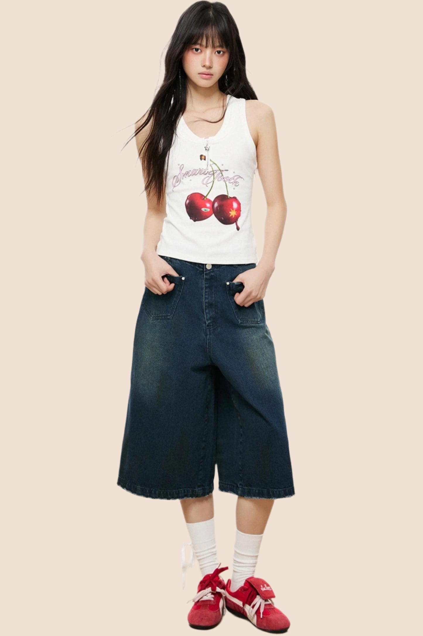 Cherry Blossom Sleeveless Top