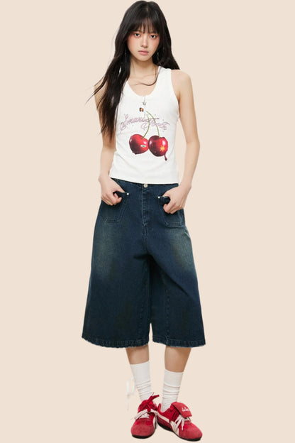 Cherry Blossom Sleeveless Top