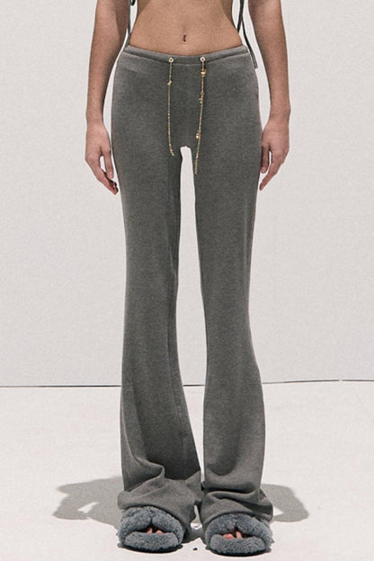 Soft Crewneck Knitwear Trouser Set-Up