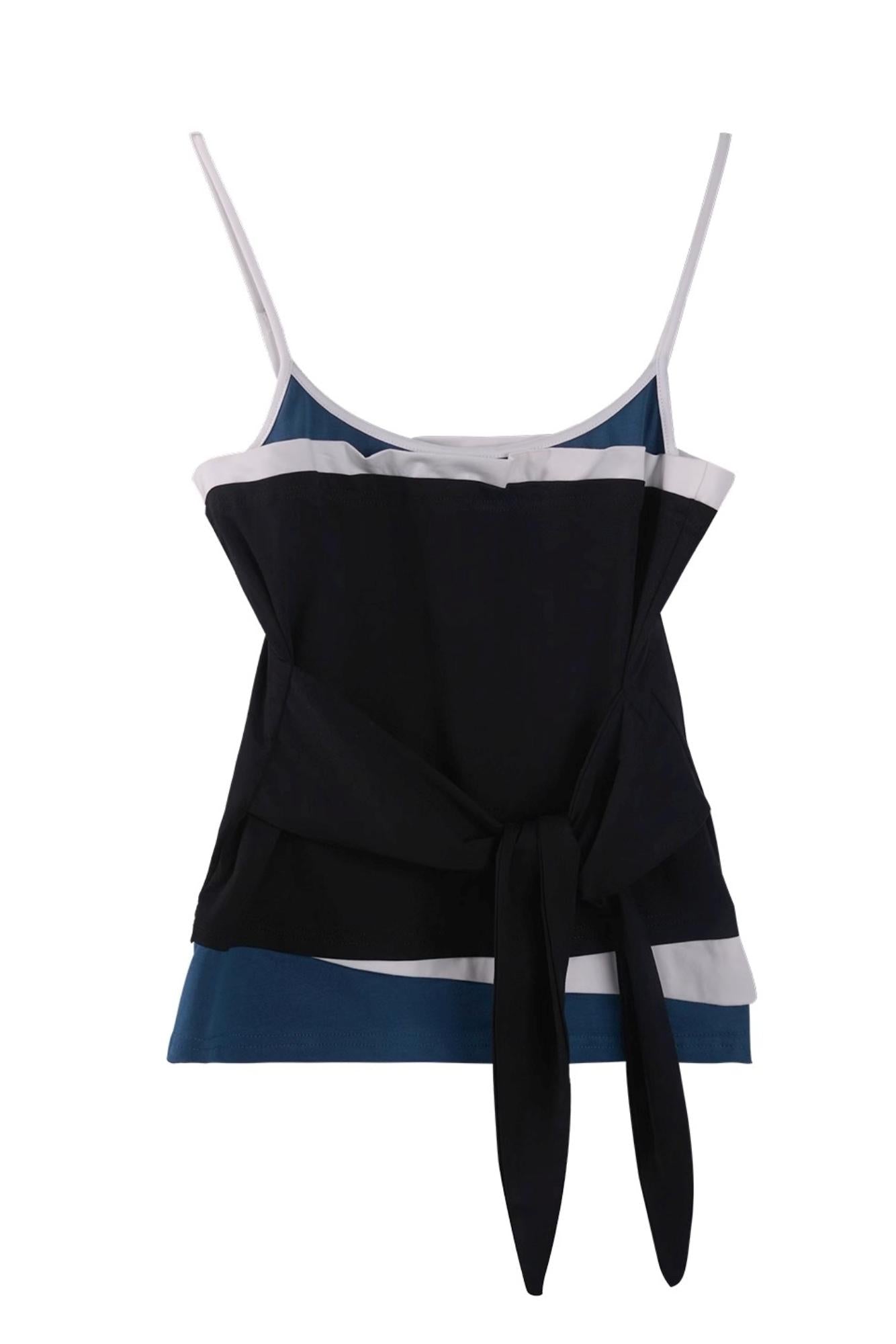 Color-Block Polo & Suspender Set-Up