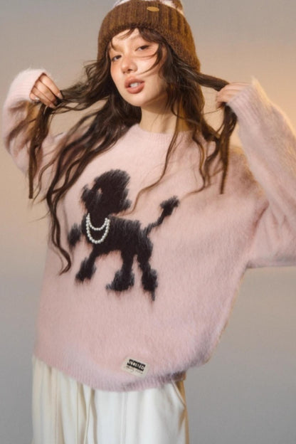 Tsundere Puppy Crewneck Sweater