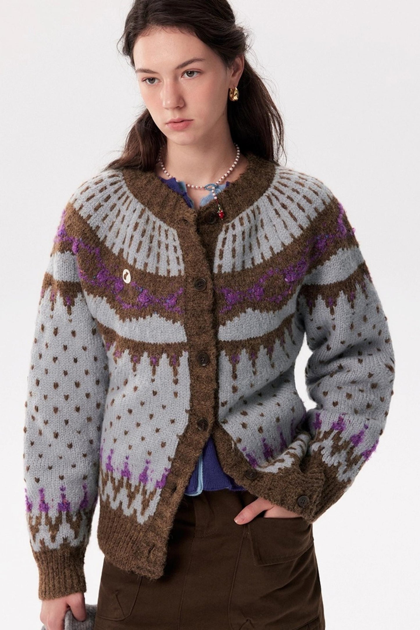 Fair Isle Sweater Jacket