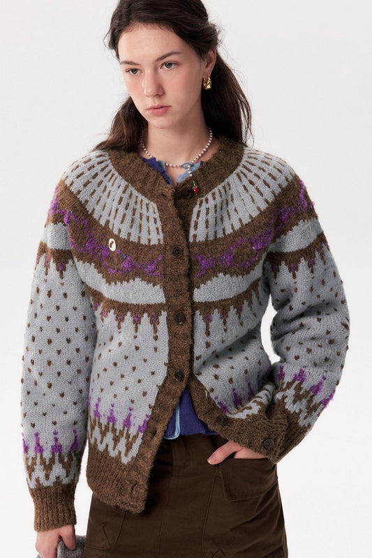 Fair Isle Sweater Jacket