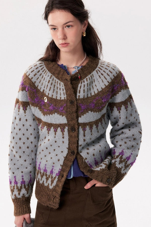 Fair Isle Sweater Jacket