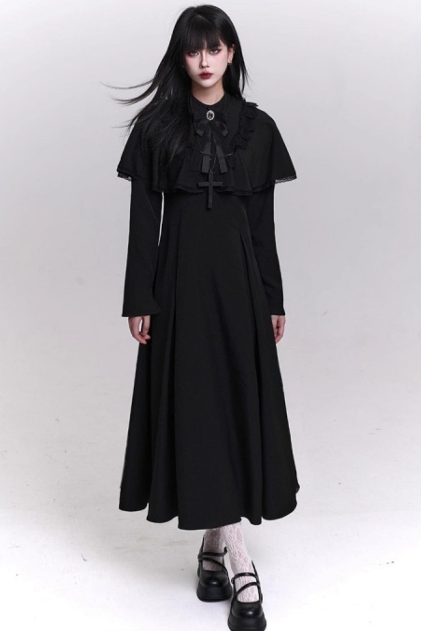 Gothic Black Long Dress