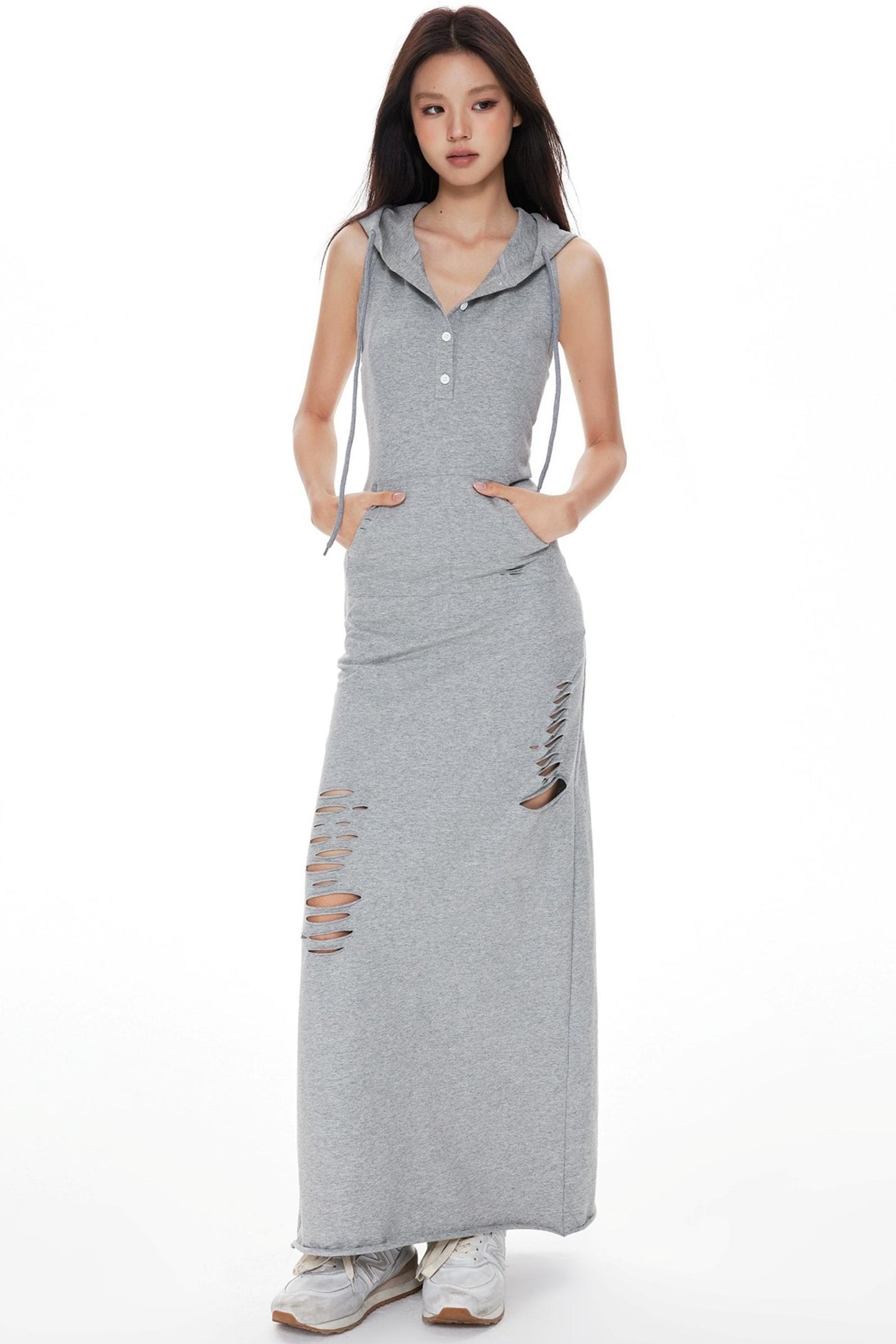 Knitted Hooded Dress