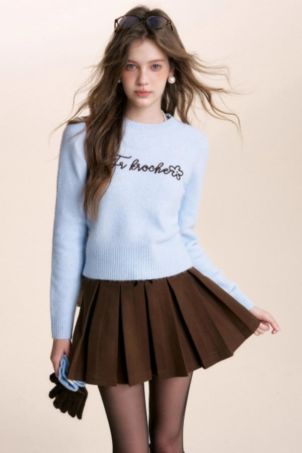 Sea Salt Wool Ribbon Sweater