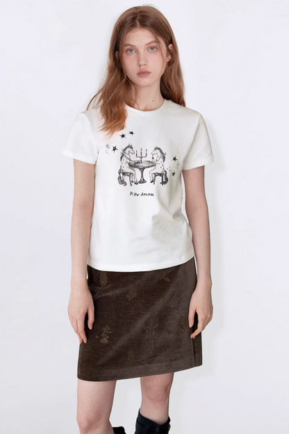 Children's Unicorn Color-Block Top