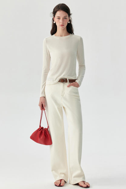 Ultra-thin Long-Sleeved Wool Base Jacket