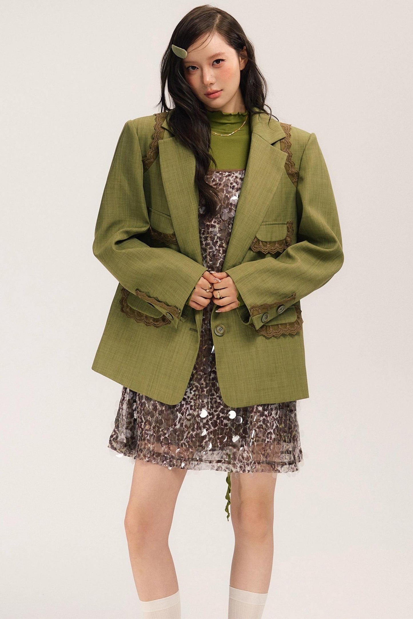 Ivy Vintage Green Blazer