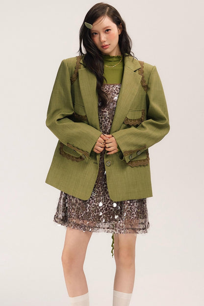 Ivy Vintage Green Blazer