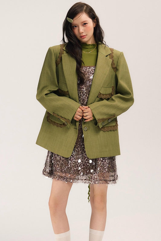 Ivy Vintage Green Blazer