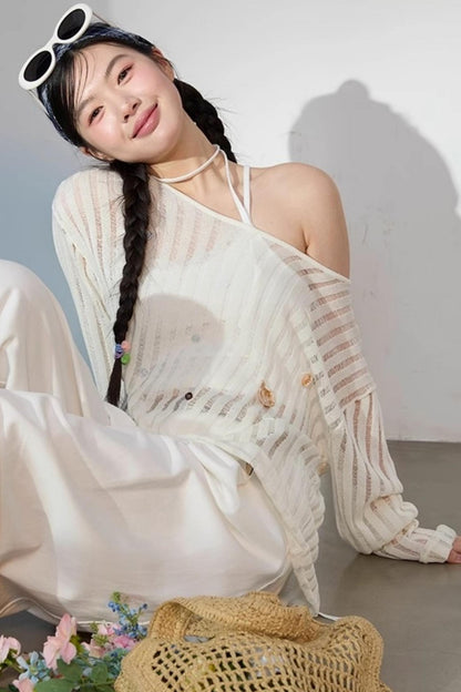 Chic Sunscreen Blouse