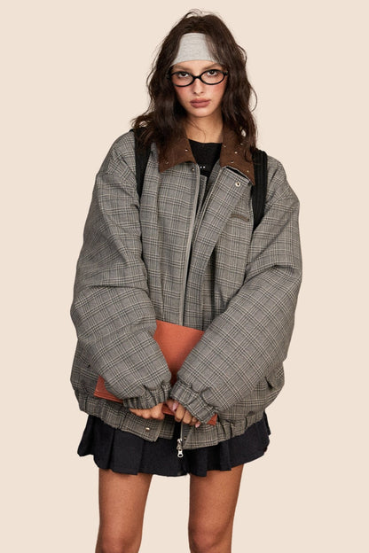 SpliceD Plaid Thickened Winter Jacket