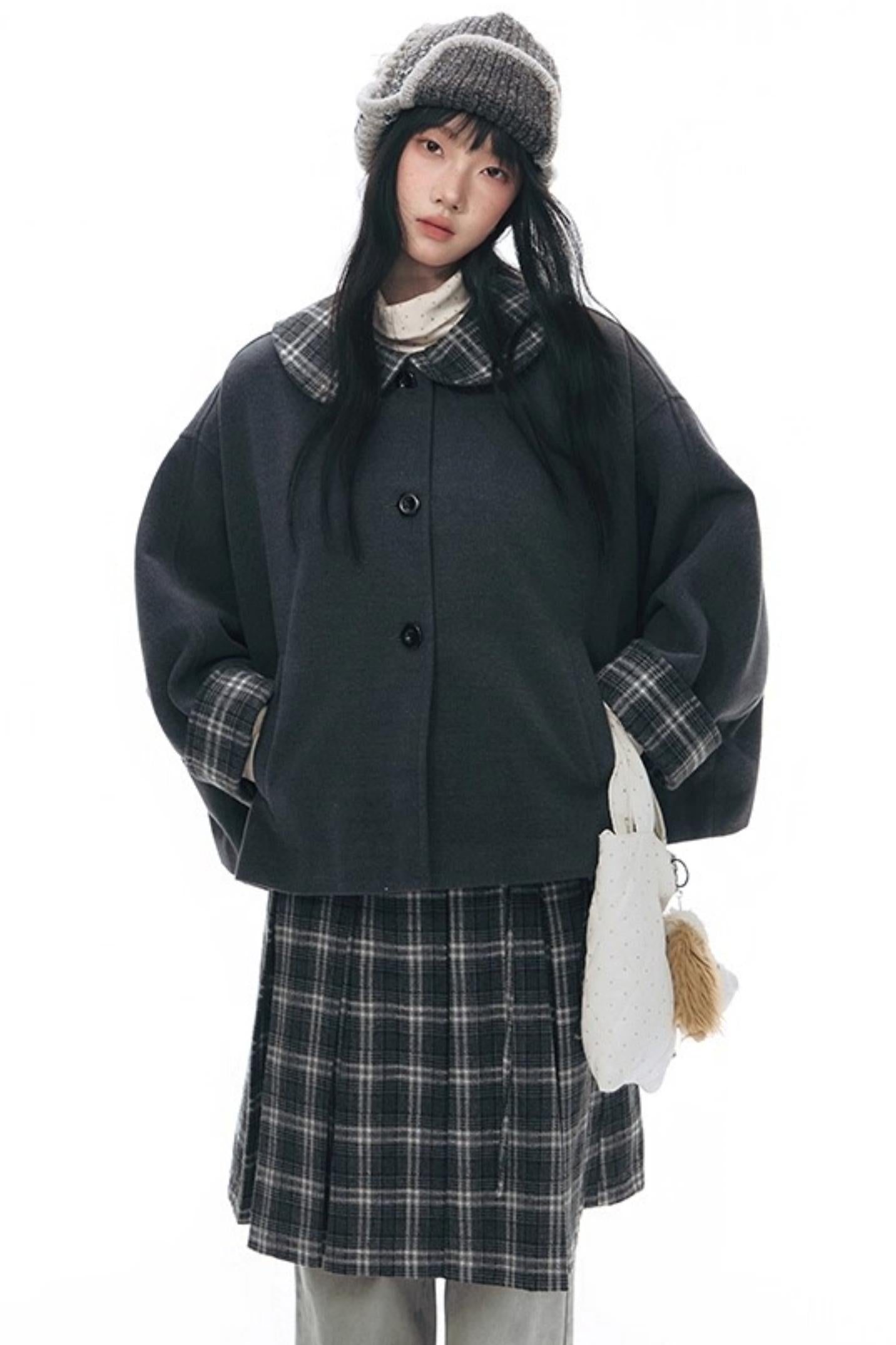 Vintage Puzzle Cloak Jacket