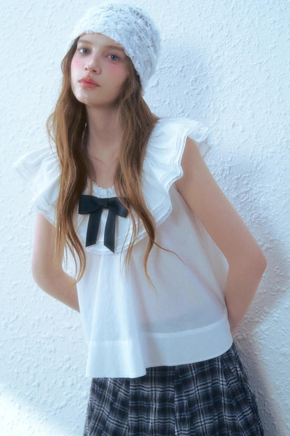 Chic Checkered Midi Skirt Set-Up