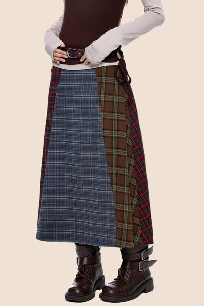 Autumn Drape Midi Skirt