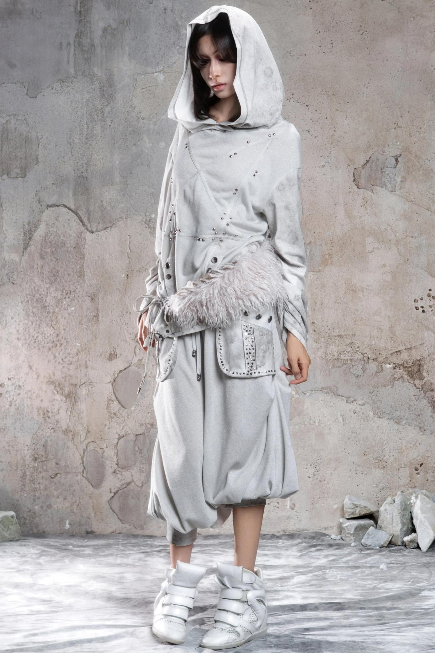 Retro Punk Fur Collar Scarf