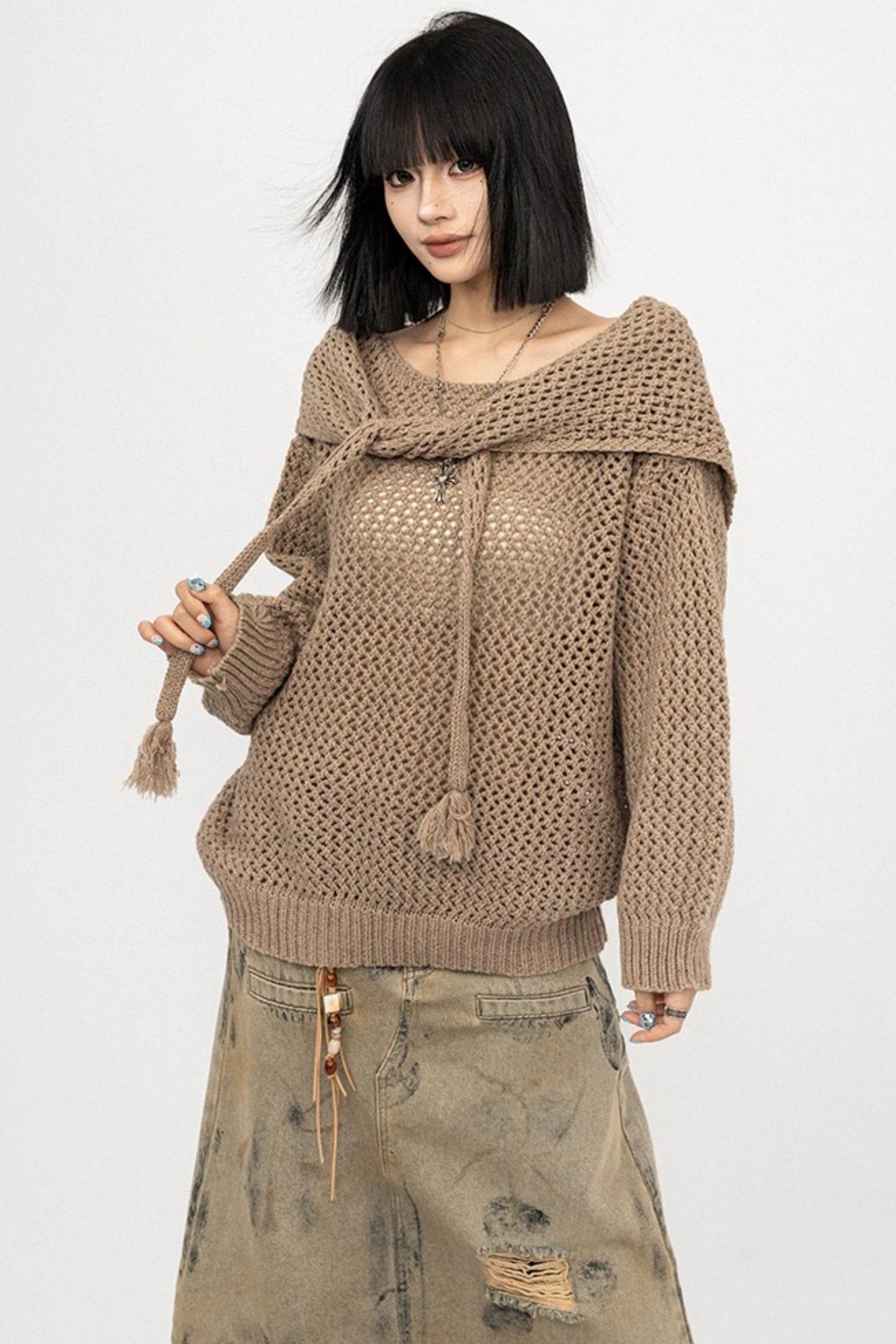 Vintage Hot Girl Knit Sweater