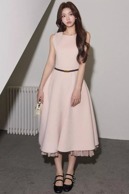 Elegant Wool Dress Short Coat Set-Up