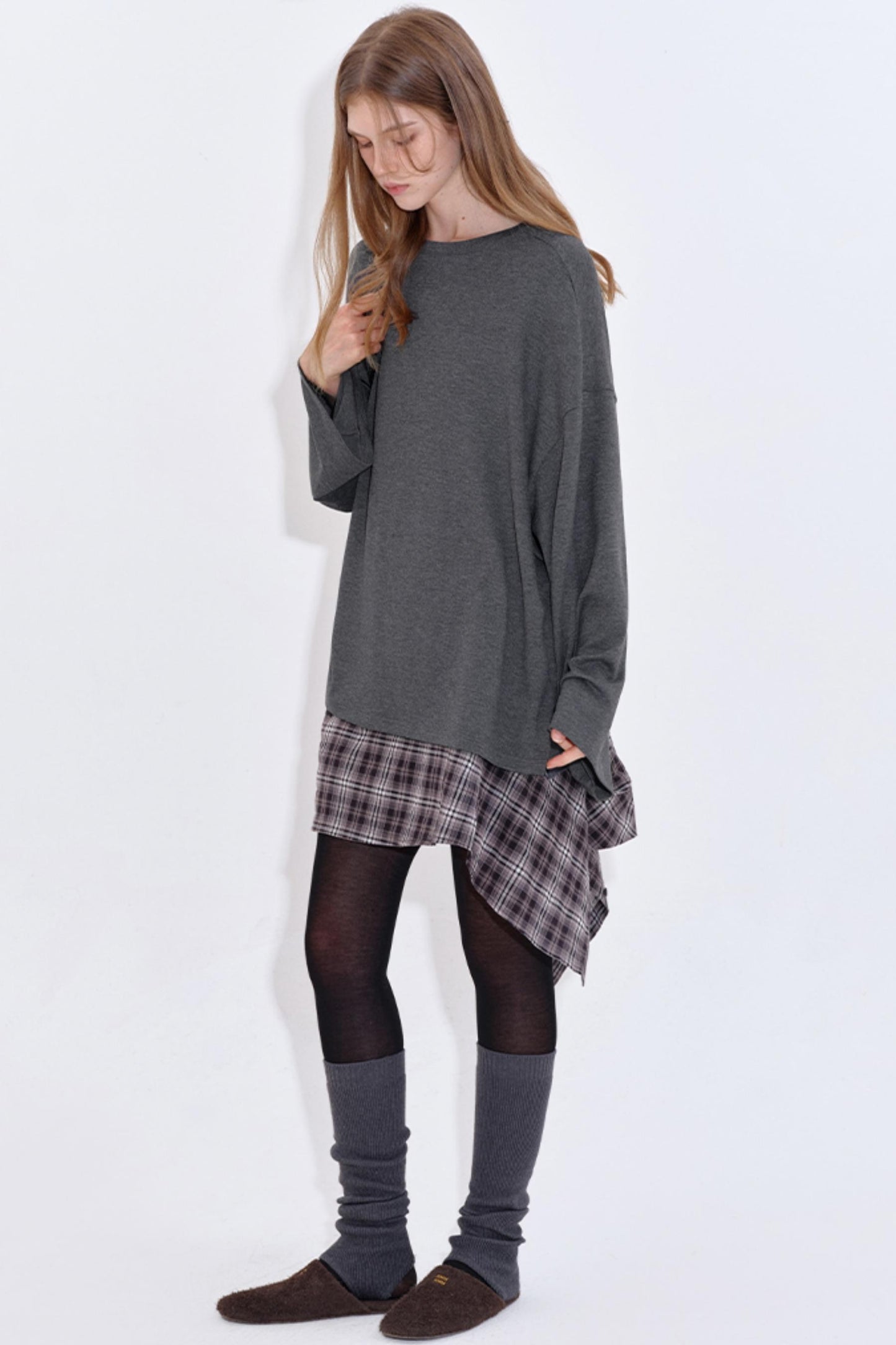 Layered Knit Leg Warmers Socks