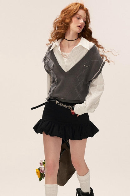 Big V-Neck Sweater Vest