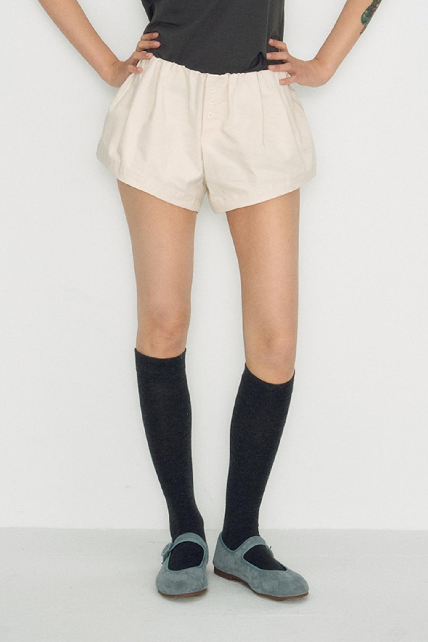 Summer Elastic Waist Shorts
