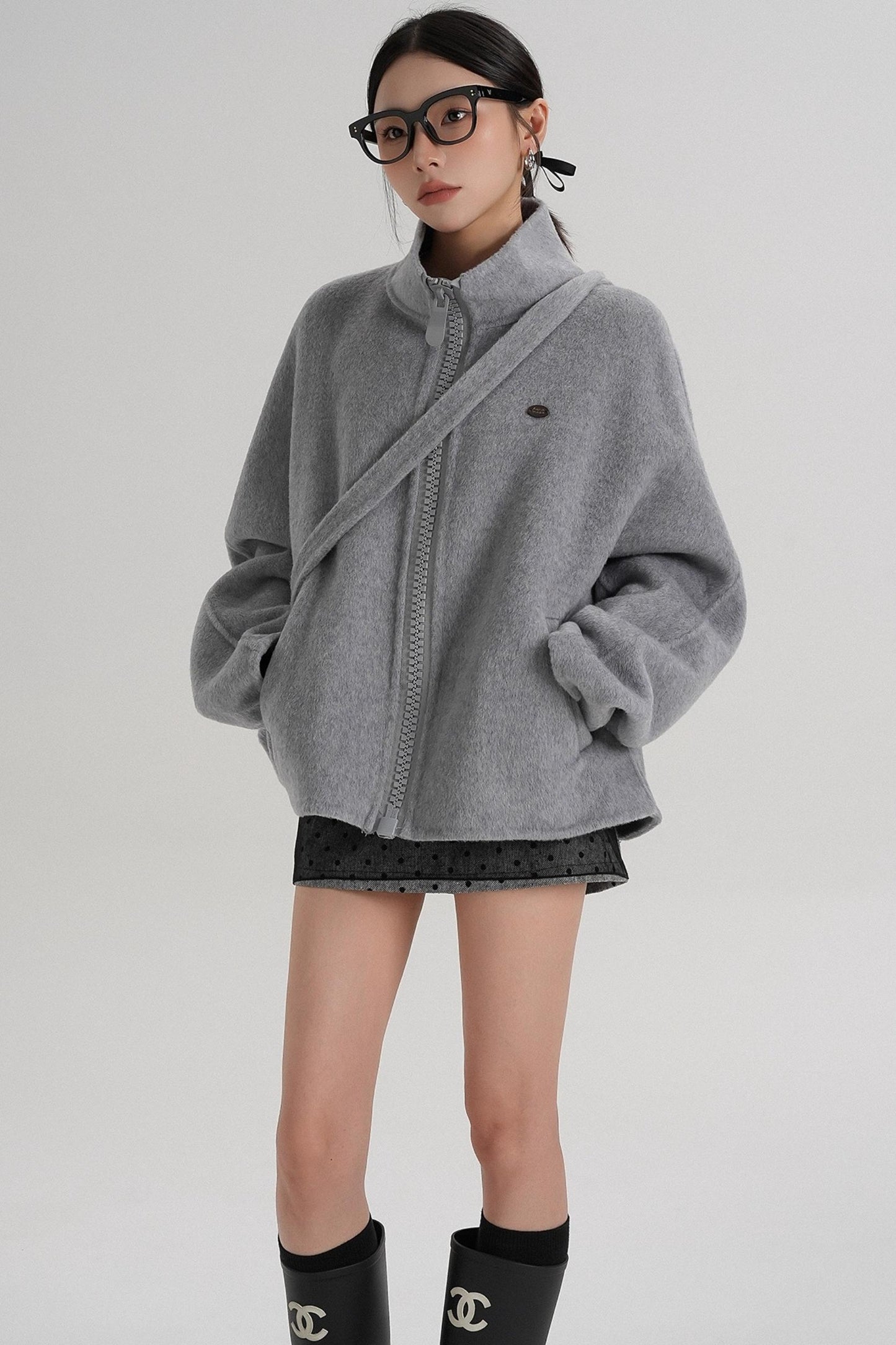 Structured Reversible Wool Jacket