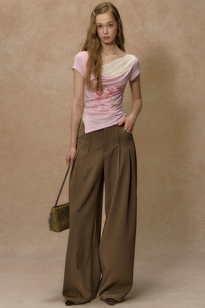 Twilight Palm Wide-Leg Pants