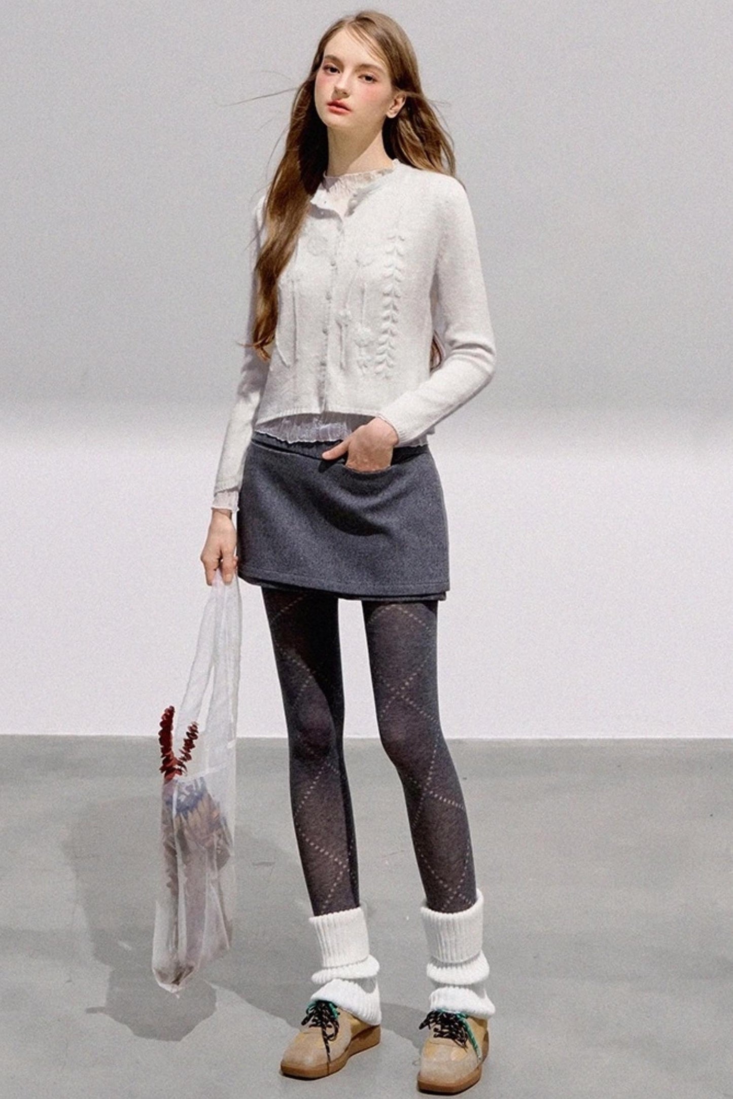 French Knitted Sweater Cardigan