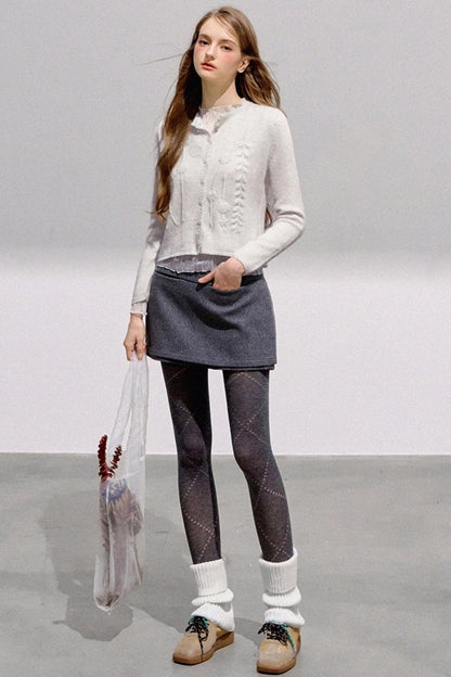 French Knitted Sweater Cardigan