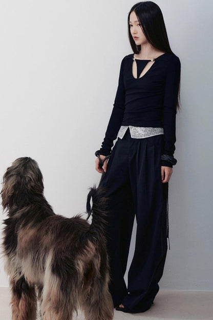 Shadow Rhyme Knit Top