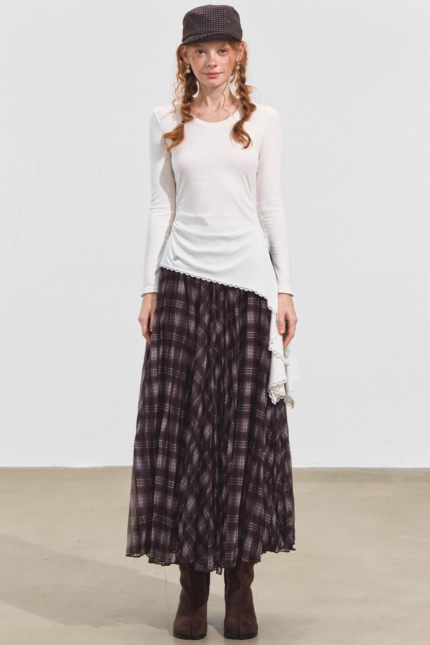 Asymmetrical Crinkled Top