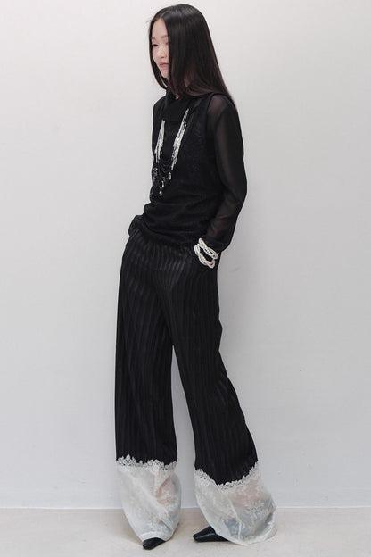 Sparse Shadow Lace Top