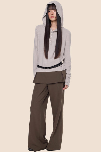 Embroidered Striped Long Sleeve Tee