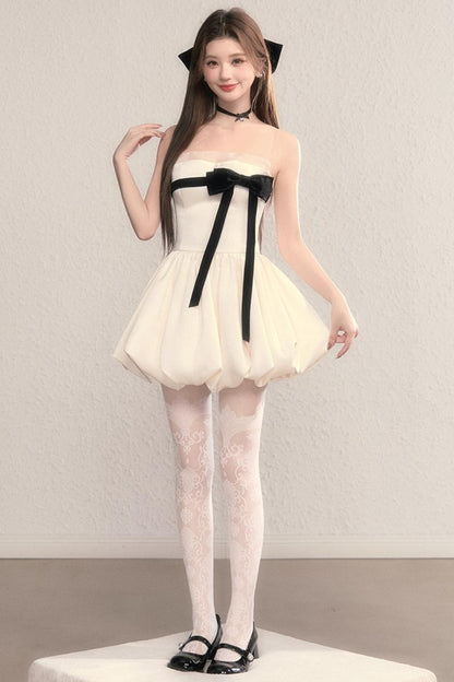 Moonlight Polka Dot Princess Puffy Dress