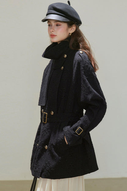 Autumn Double-Breasted Midi Coat