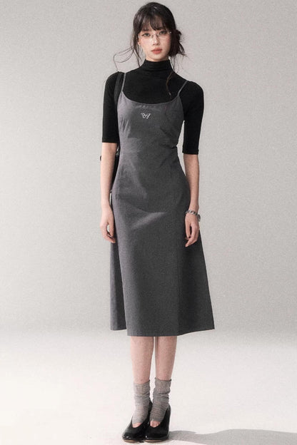 Retro Cotton A-Line Dress