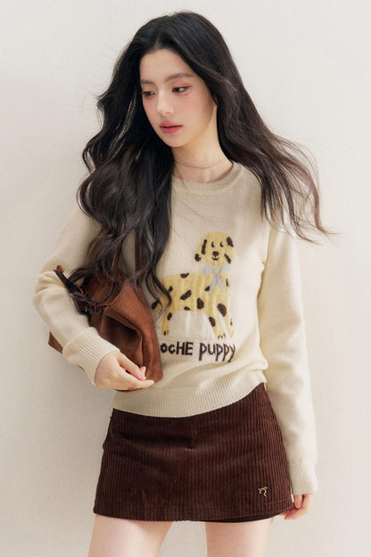 Luxury Corduroy A-Line Skirt