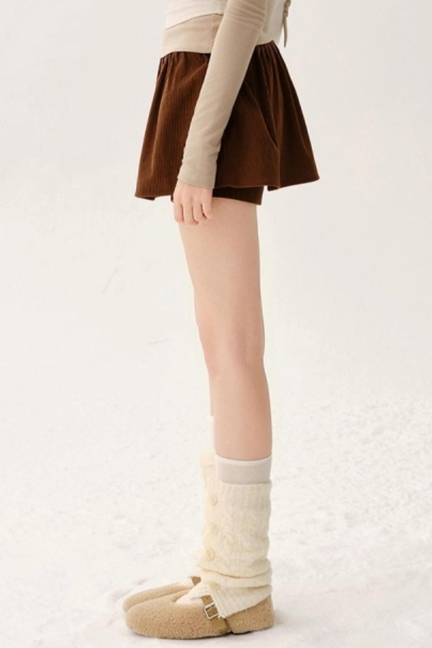 Heavy Wool Blend Slouch Socks