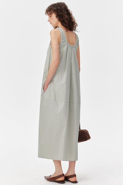 Petite Sleeveless Trench Dress Coat Set-Up